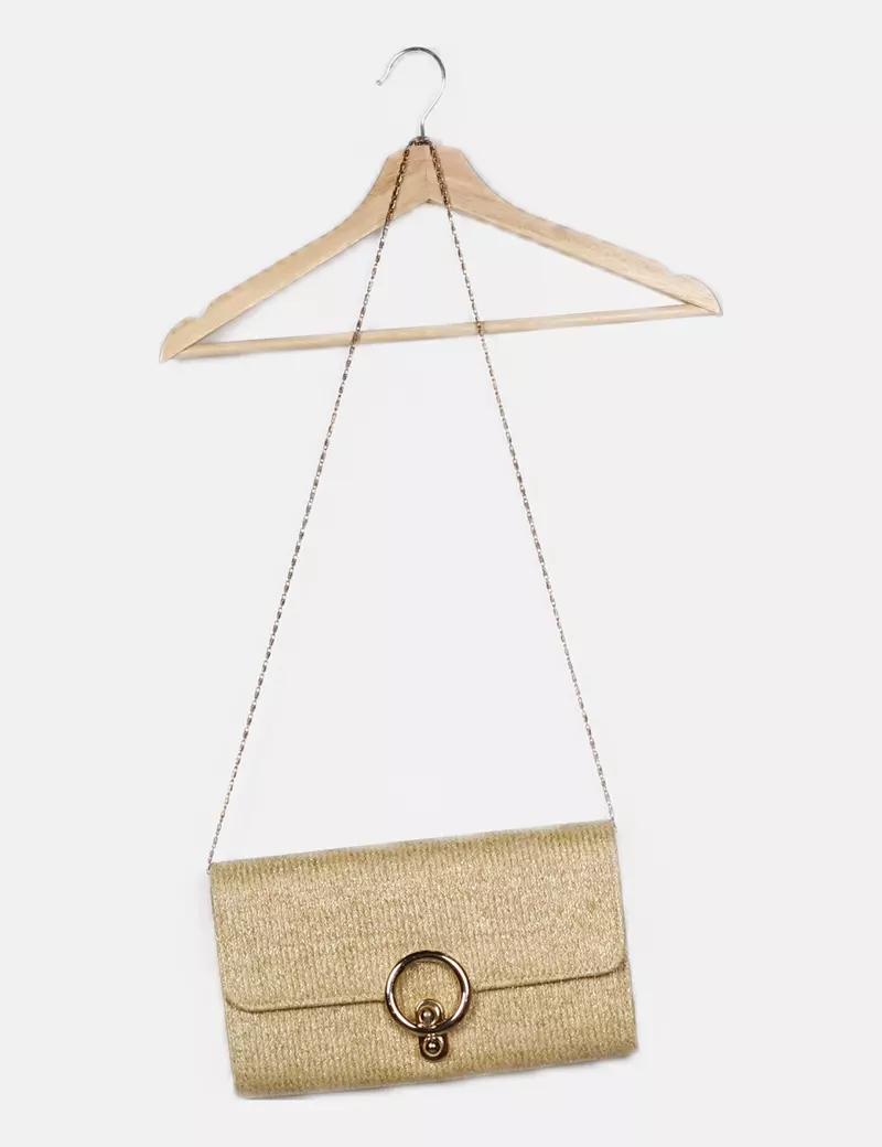 NoName Bolso beige lúrex