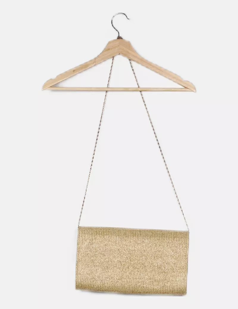 NoName Bolso beige lúrex