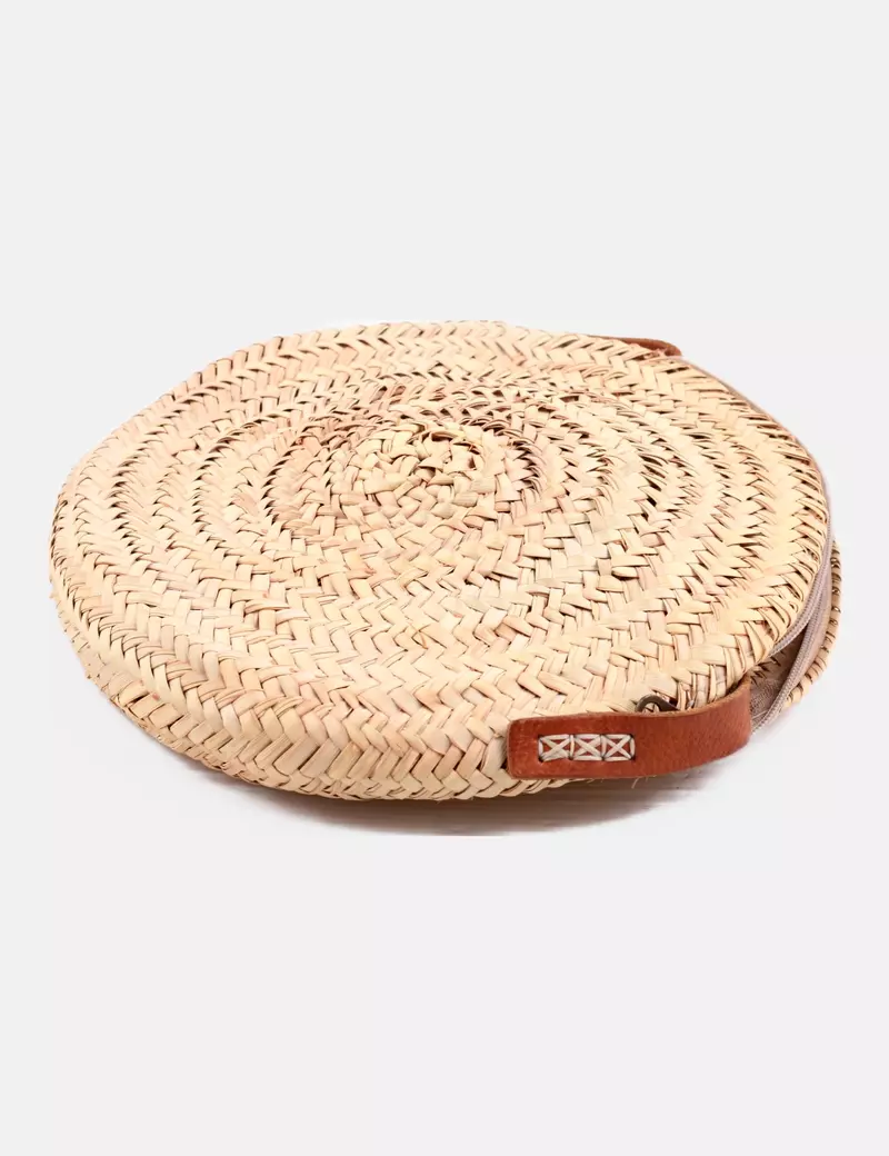 NoName Bolso beige rafia