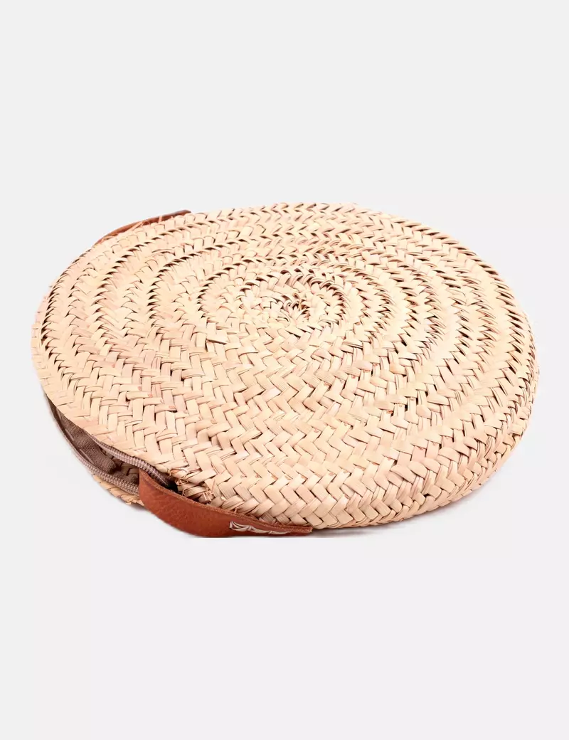 NoName Bolso beige rafia