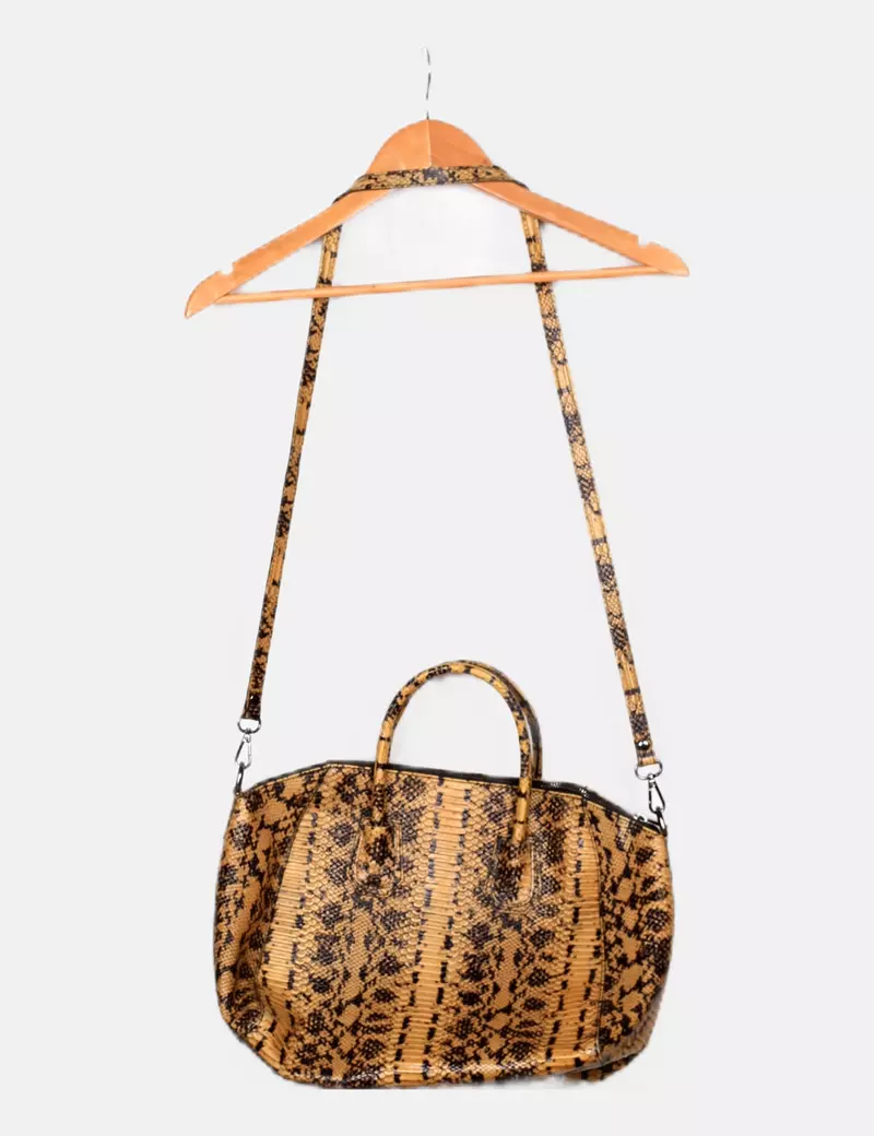 NoName Bolso marrón texturizado