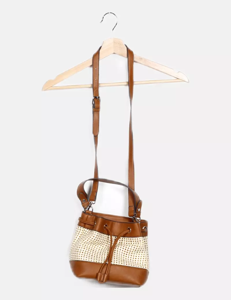 NoName Bolso rafia marrón
