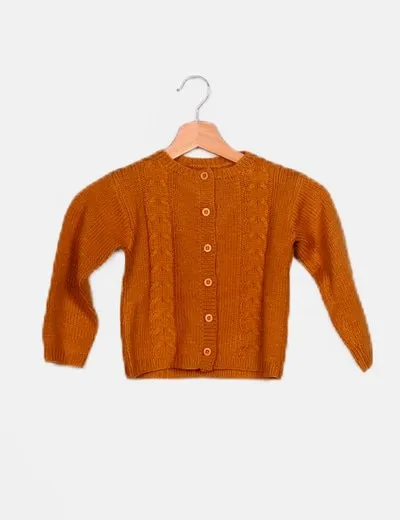 NoName Chaqueta punto mostaza