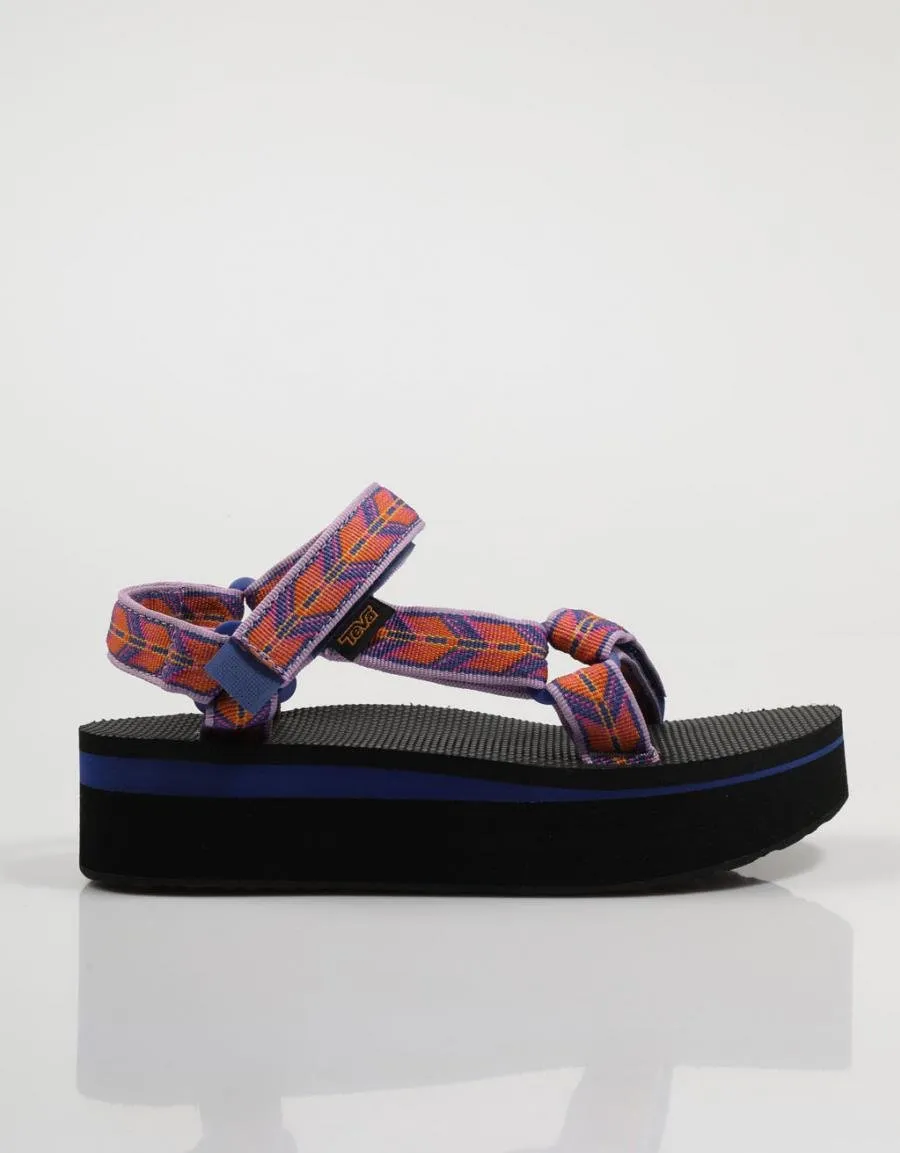  nu pieds TEVA Flatform en Bleu marine 75269