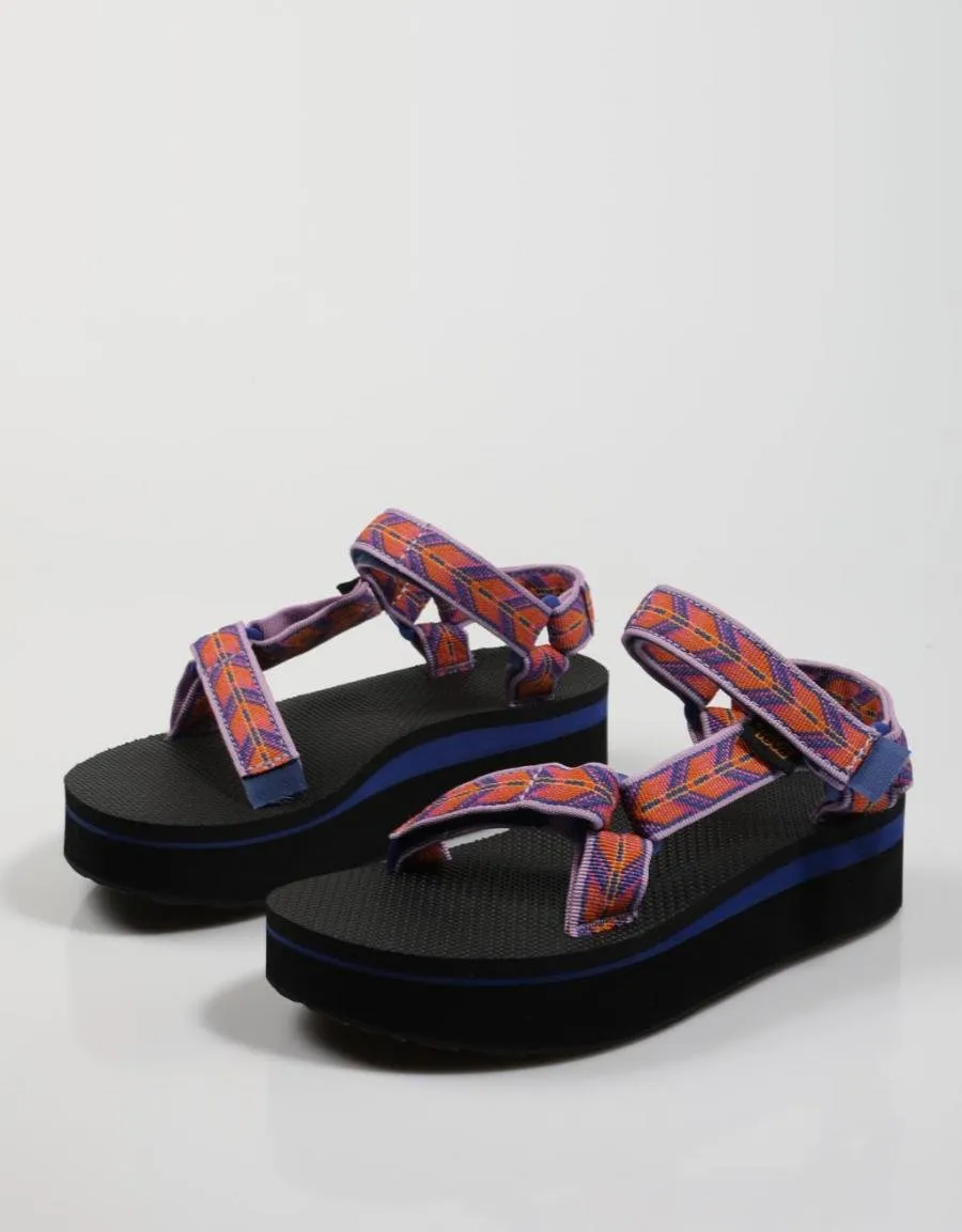  nu pieds TEVA Flatform en Bleu marine 75269