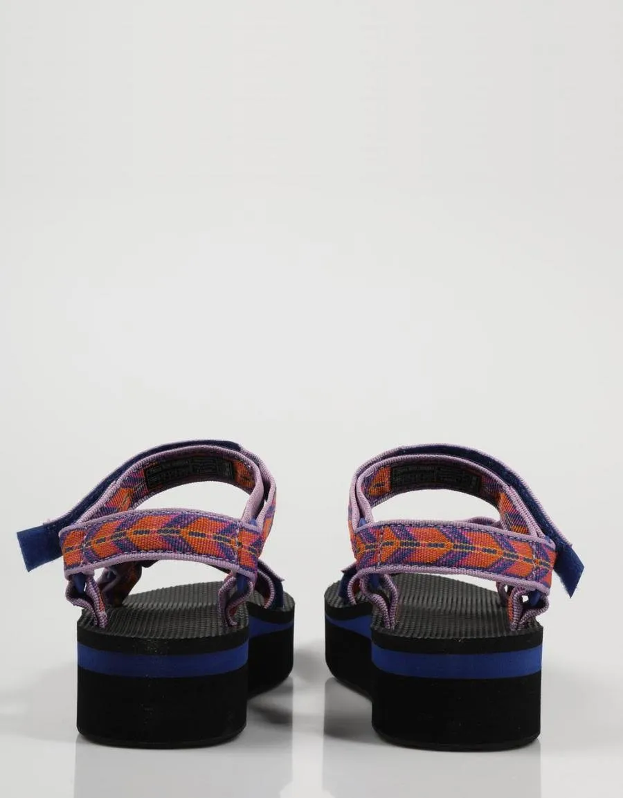  nu pieds TEVA Flatform en Bleu marine 75269