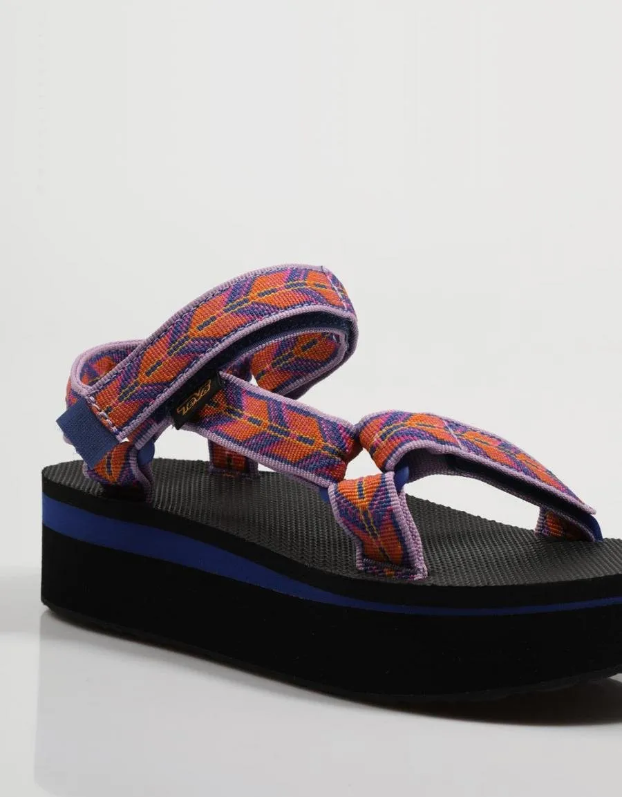  nu pieds TEVA Flatform en Bleu marine 75269