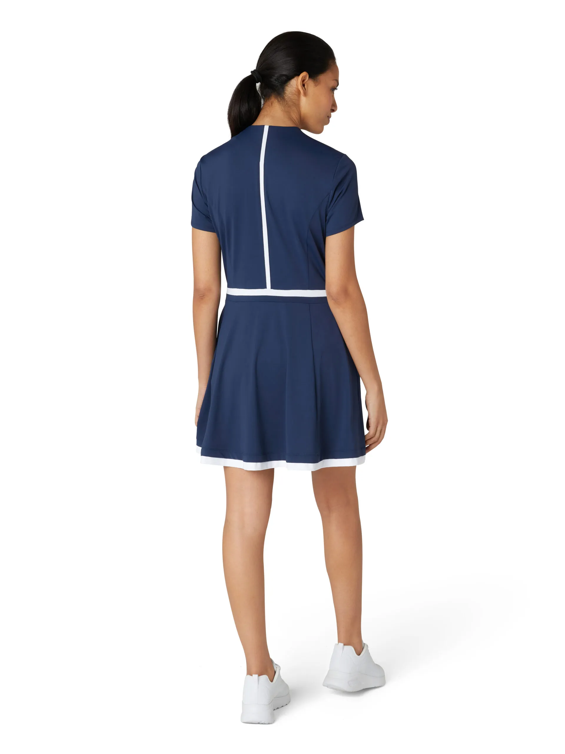 ORIGINAL PENGUIN GOLF SS DRESS WITH PIPING DRESSREG L DAMEN