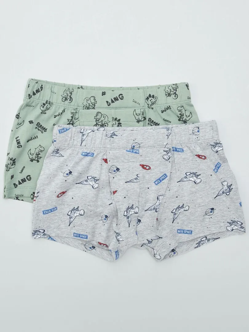 PACK DE 2 BOXERS CON VELCROS  SO EASY  VERDE