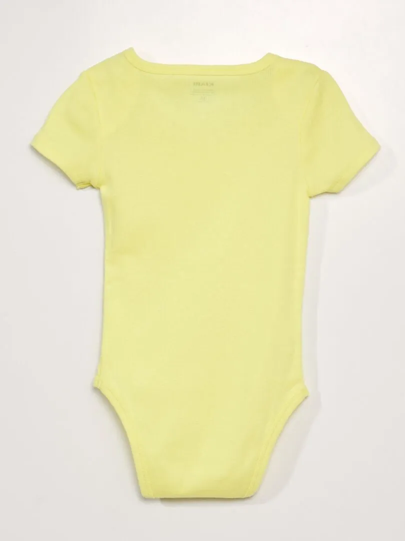 PACK DE 3 BODIES DE ALGODóN  SO EASY  AMARILLO