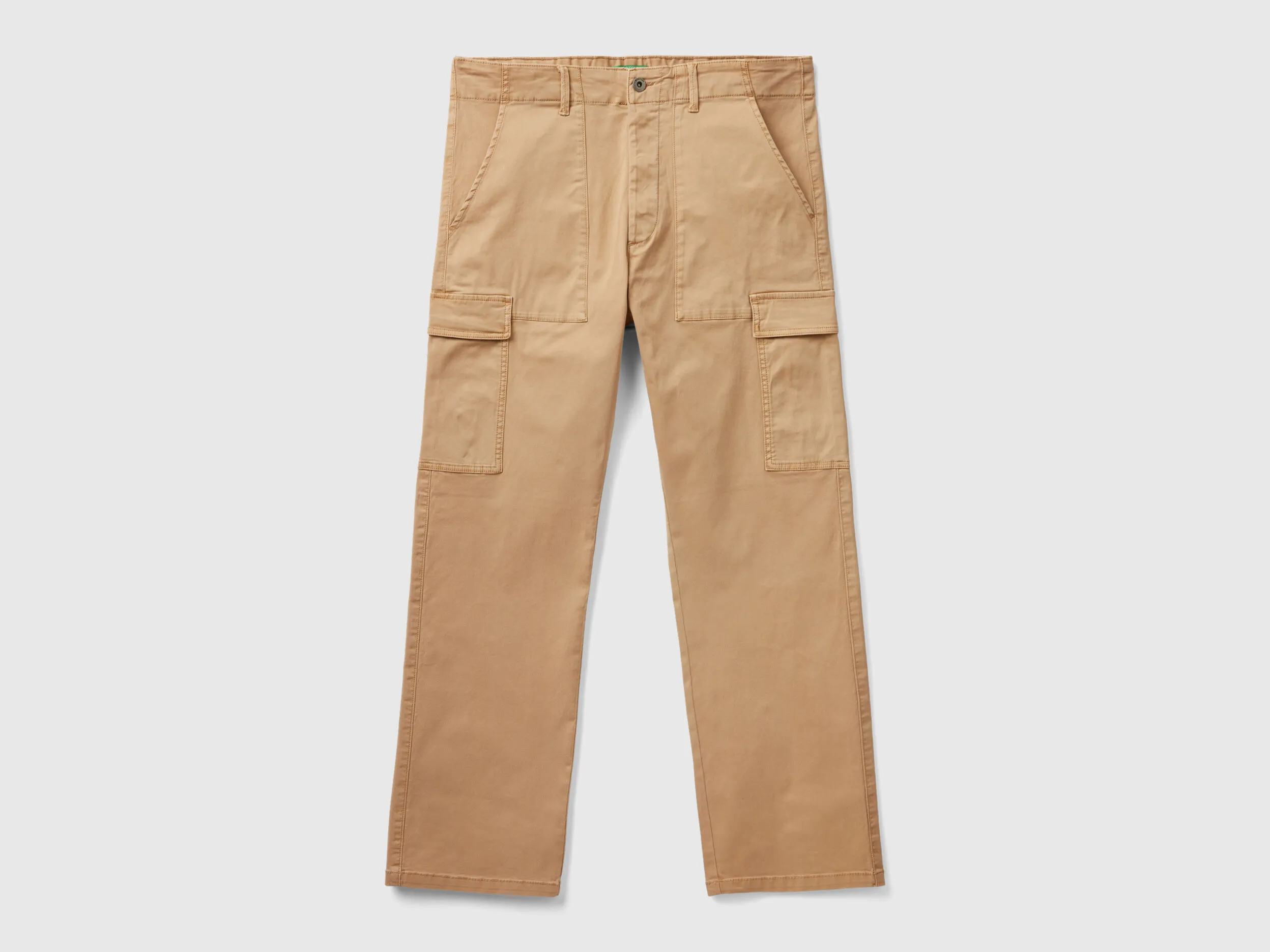 Pantalón cargo de algodón elástico