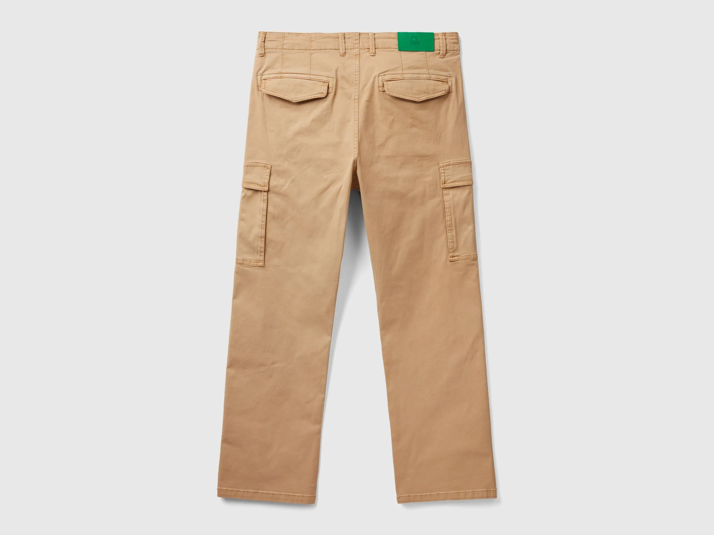 Pantalón cargo de algodón elástico