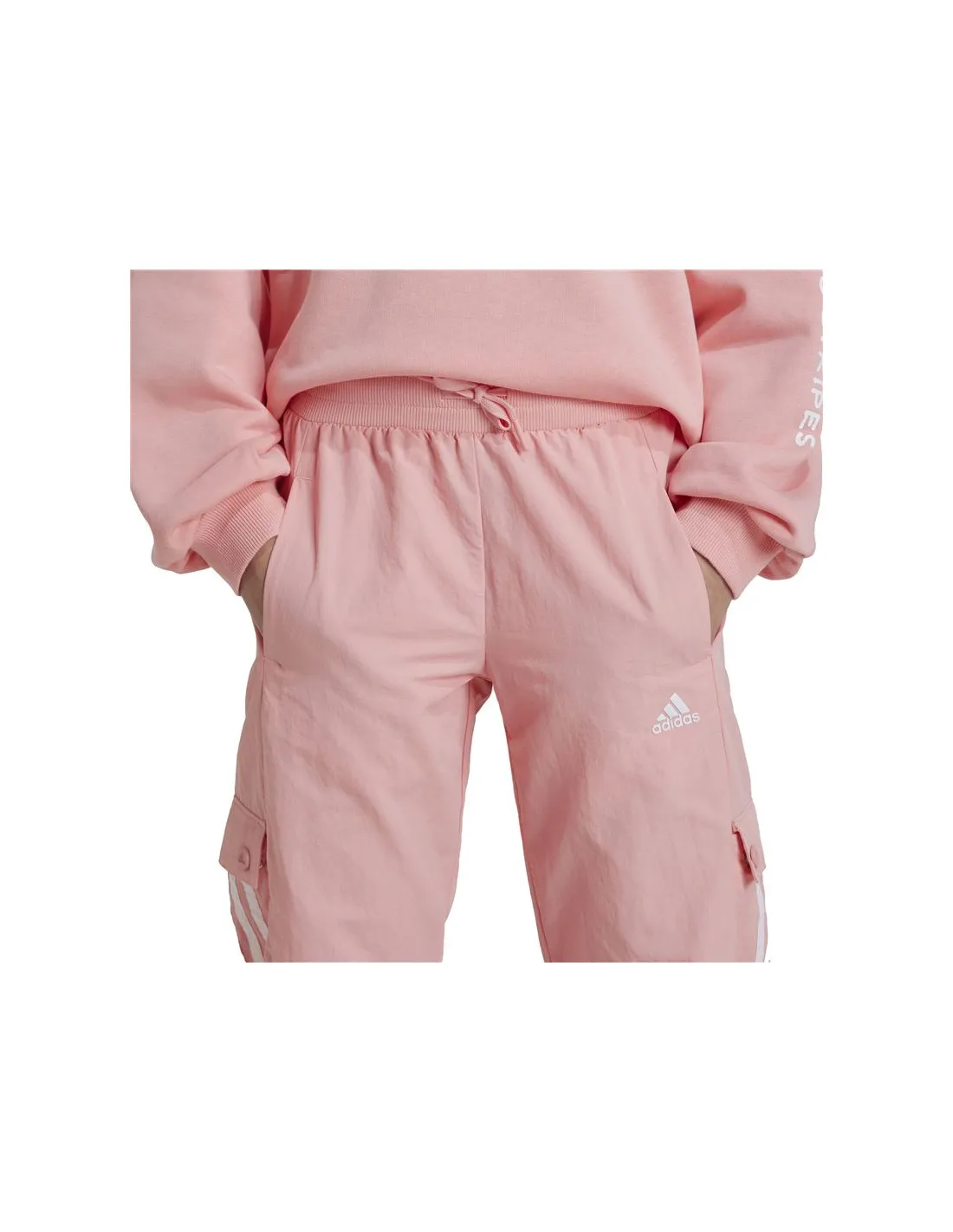 Pantalones adidas Street Jam Woven Cuffed Cargo Niña Rosa