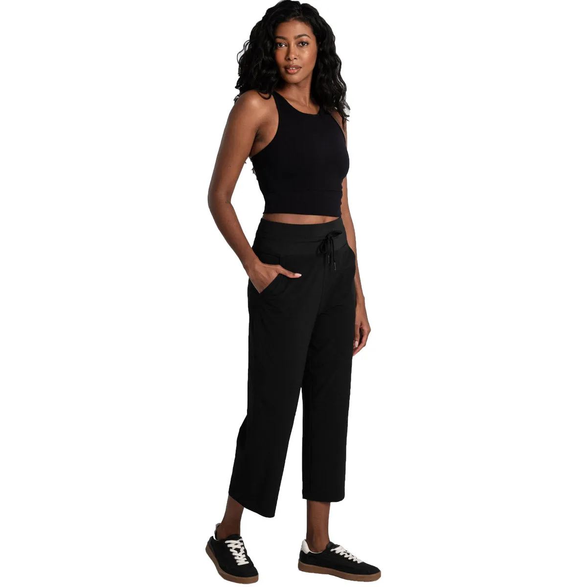 Pantalón Mujer Momentum Crop Lole Negro