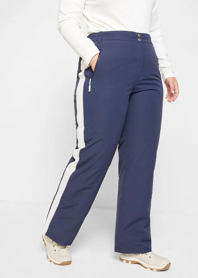 Pantalón térmico funcional con detalles reflectantes Azul marino