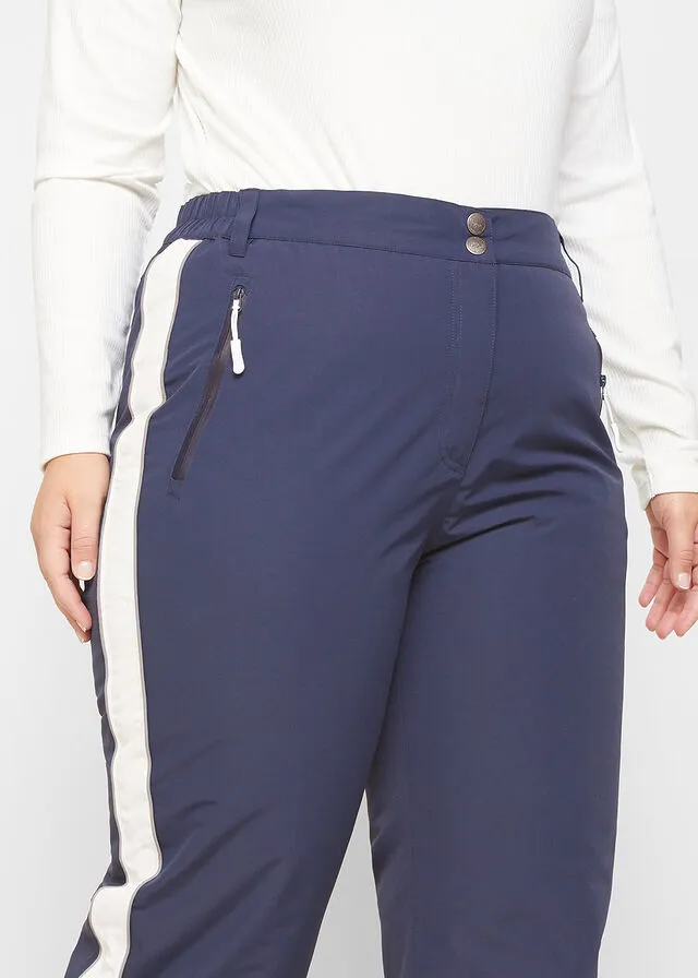 Pantalón térmico funcional con detalles reflectantes Azul marino