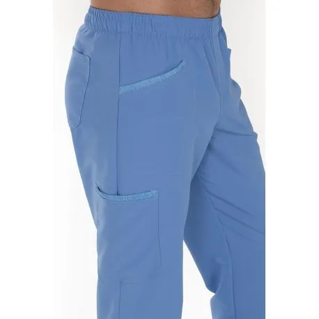 Pantalón unisex microfibra celeste