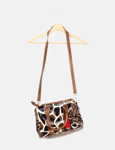 Parfois Bolso marrón estampado