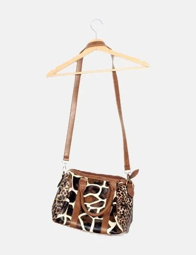 Parfois Bolso marrón estampado
