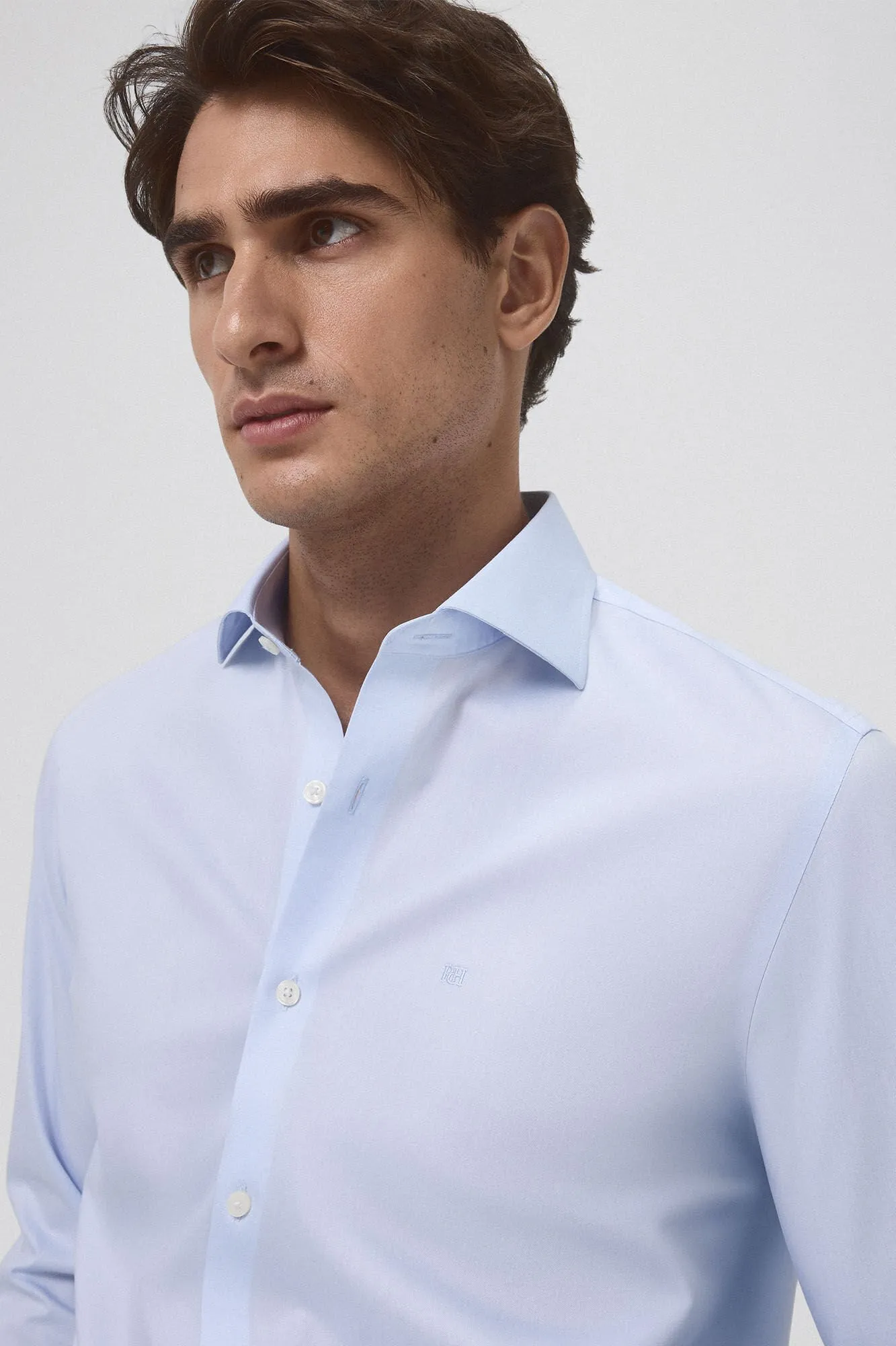 Pedro del Hierro Camisa vestir lisa non iron + antimanchas