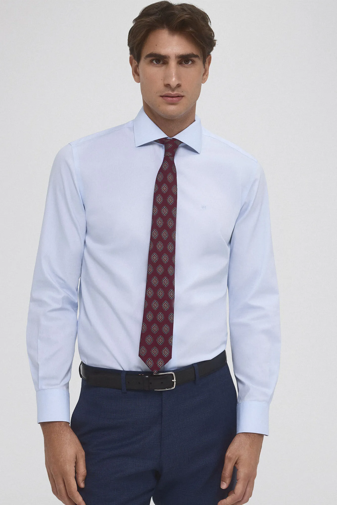 Pedro del Hierro Camisa vestir lisa non iron + antimanchas