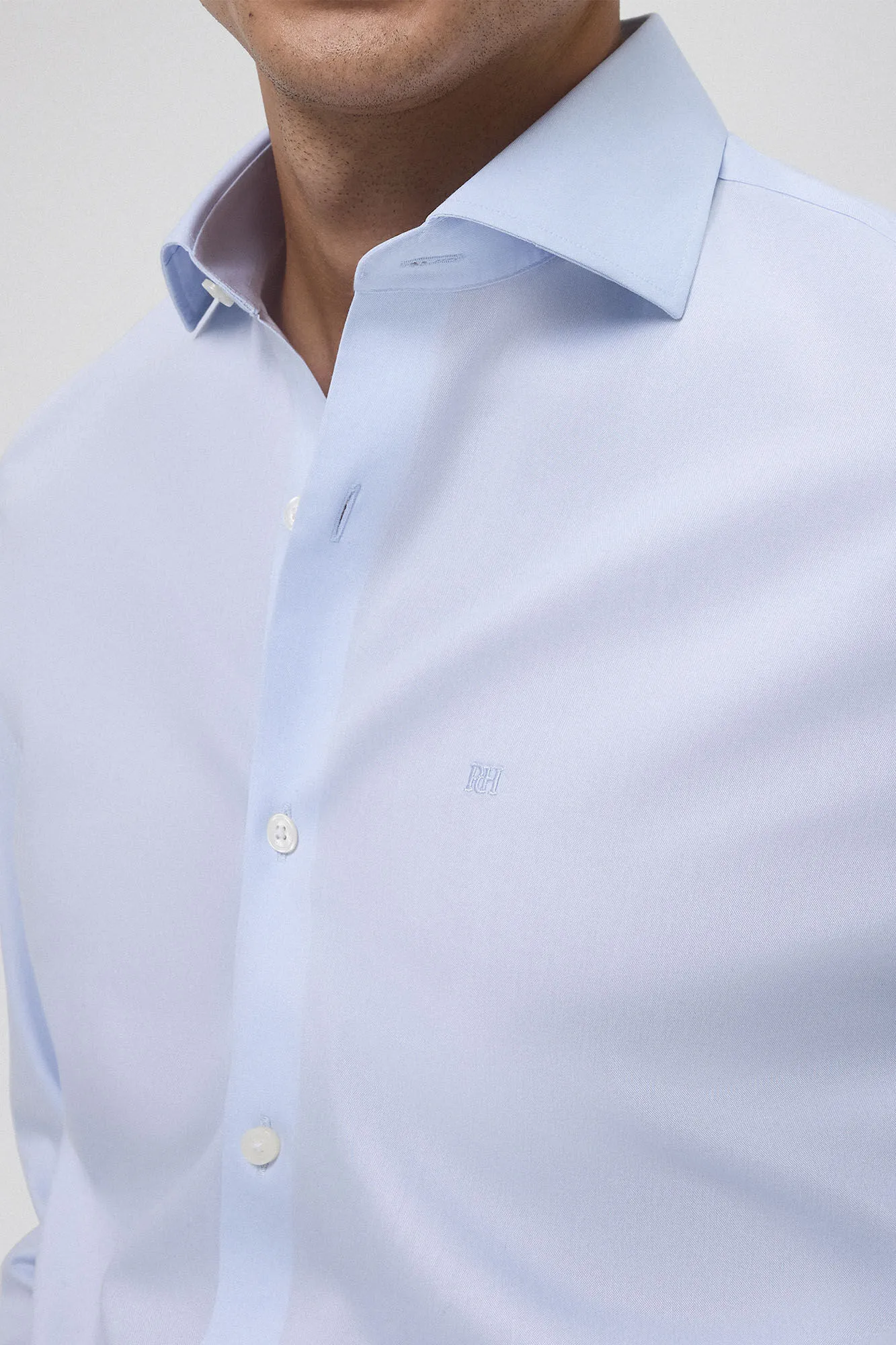 Pedro del Hierro Camisa vestir lisa non iron + antimanchas