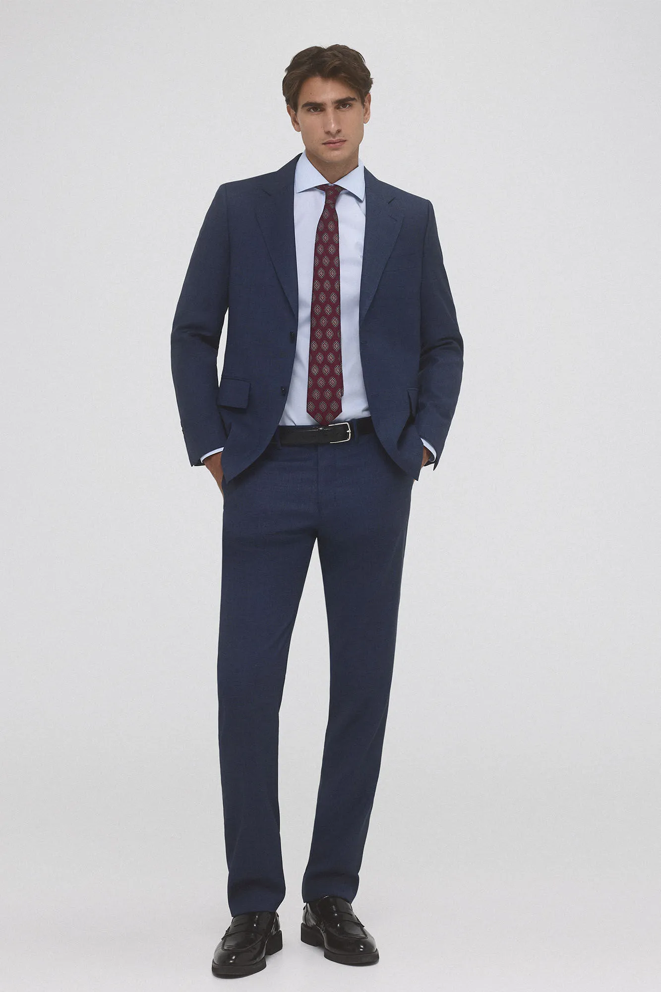 Pedro del Hierro Camisa vestir lisa non iron + antimanchas