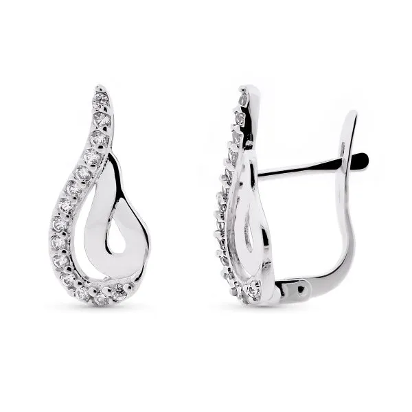 Pendientes Oro Blanco 9 kt.