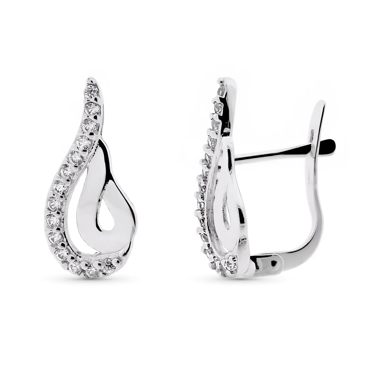 Pendientes Oro Blanco 9 kt.