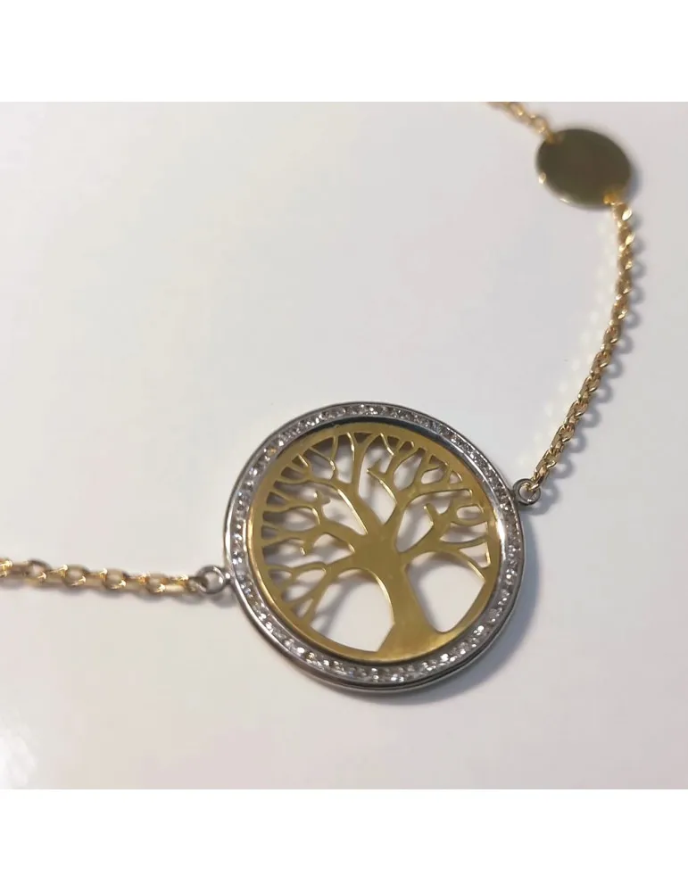 Pulsera Oro 18k Mujer Árbol de la Vida
