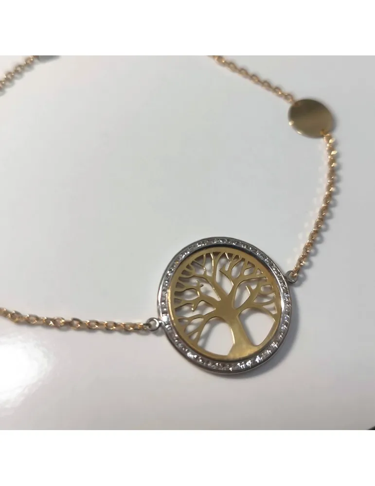 Pulsera Oro 18k Mujer Árbol de la Vida