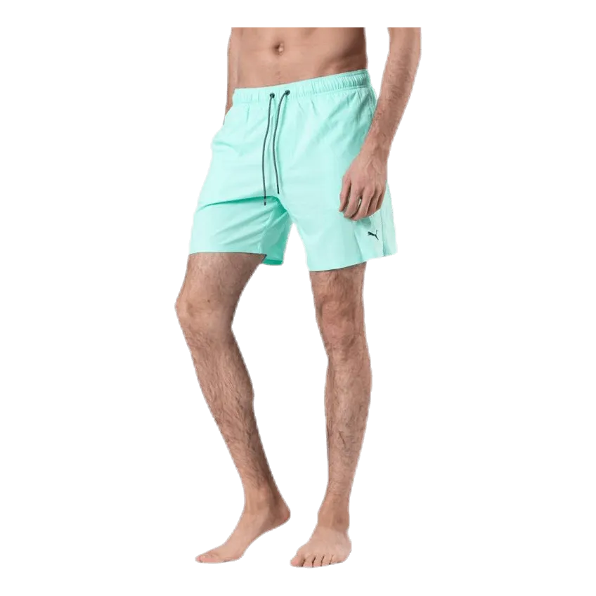Puma Medium Length Swim Shorts Green