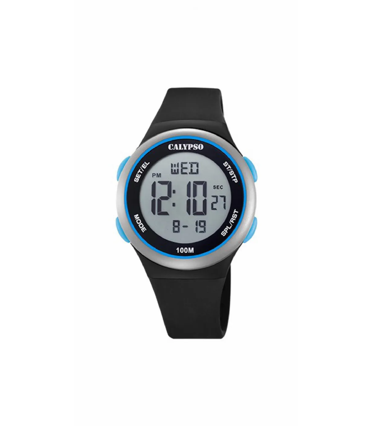 RELOJ CALYPSO COLOR SPLASH NIñO NEGRO/AZUL  K5804/4
