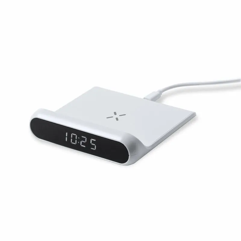 Reloj Cargador Thumal Inalámbrico 10W. Conexión USB