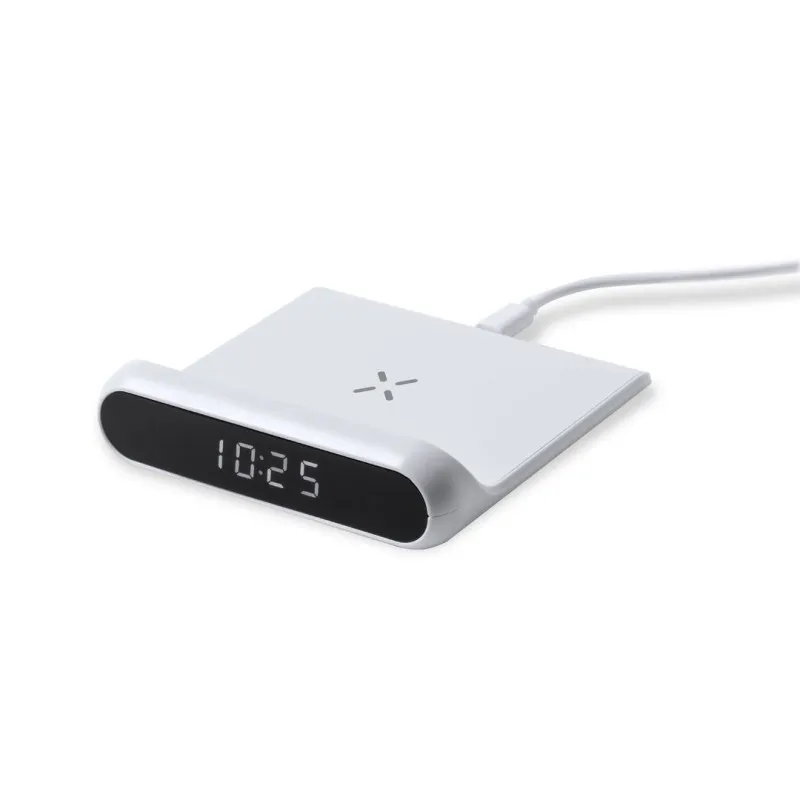 Reloj Cargador Thumal Inalámbrico 10W. Conexión USB