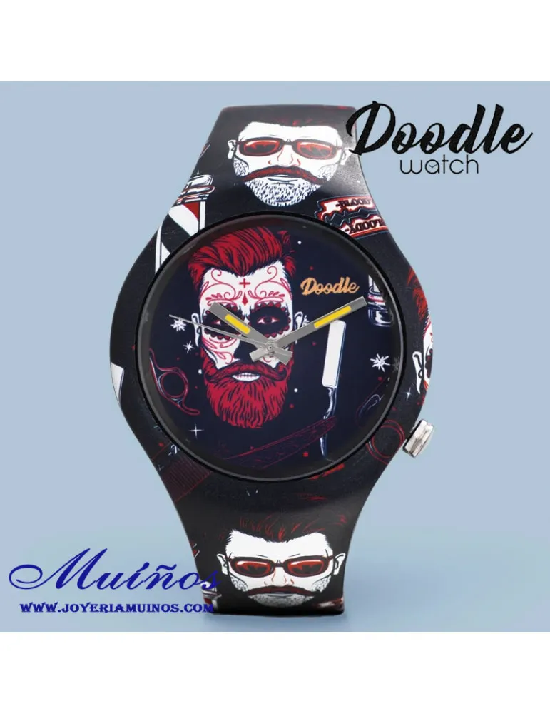 Reloj hombre barbería hipster tatuaje