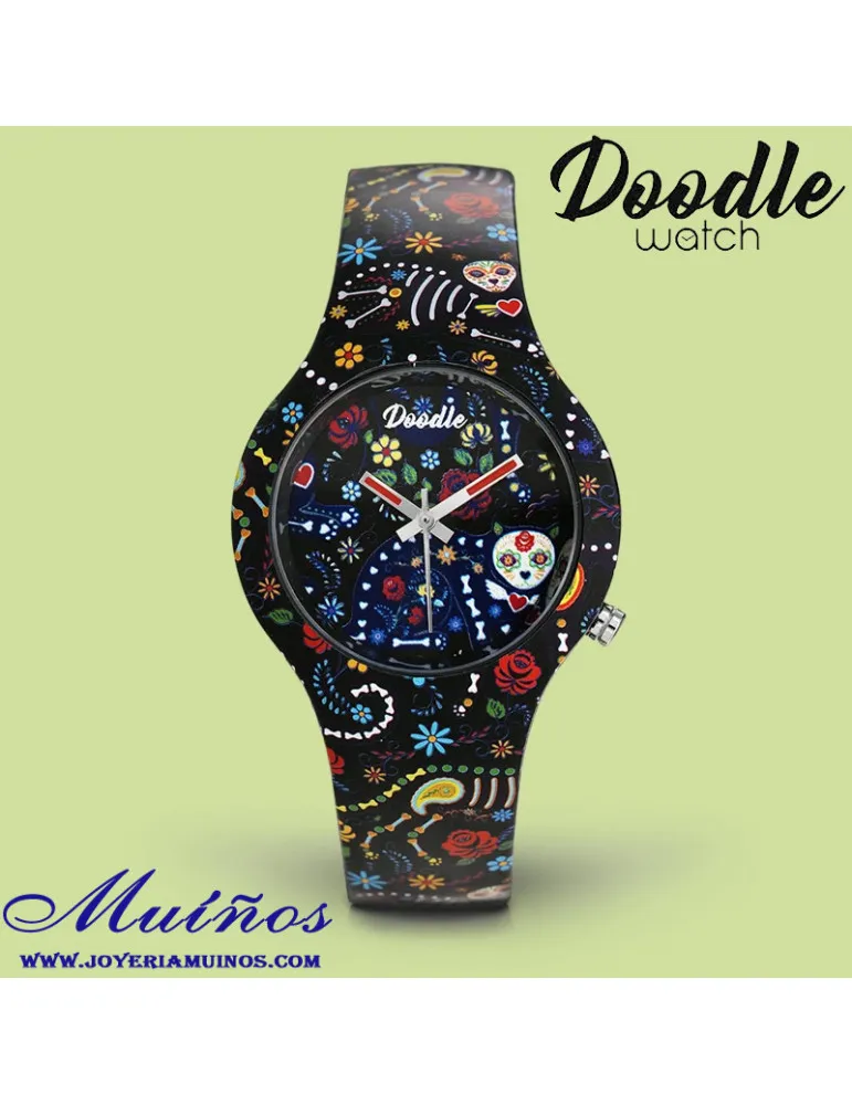 Reloj tatuaje mujer 35mm Santa Muerte
