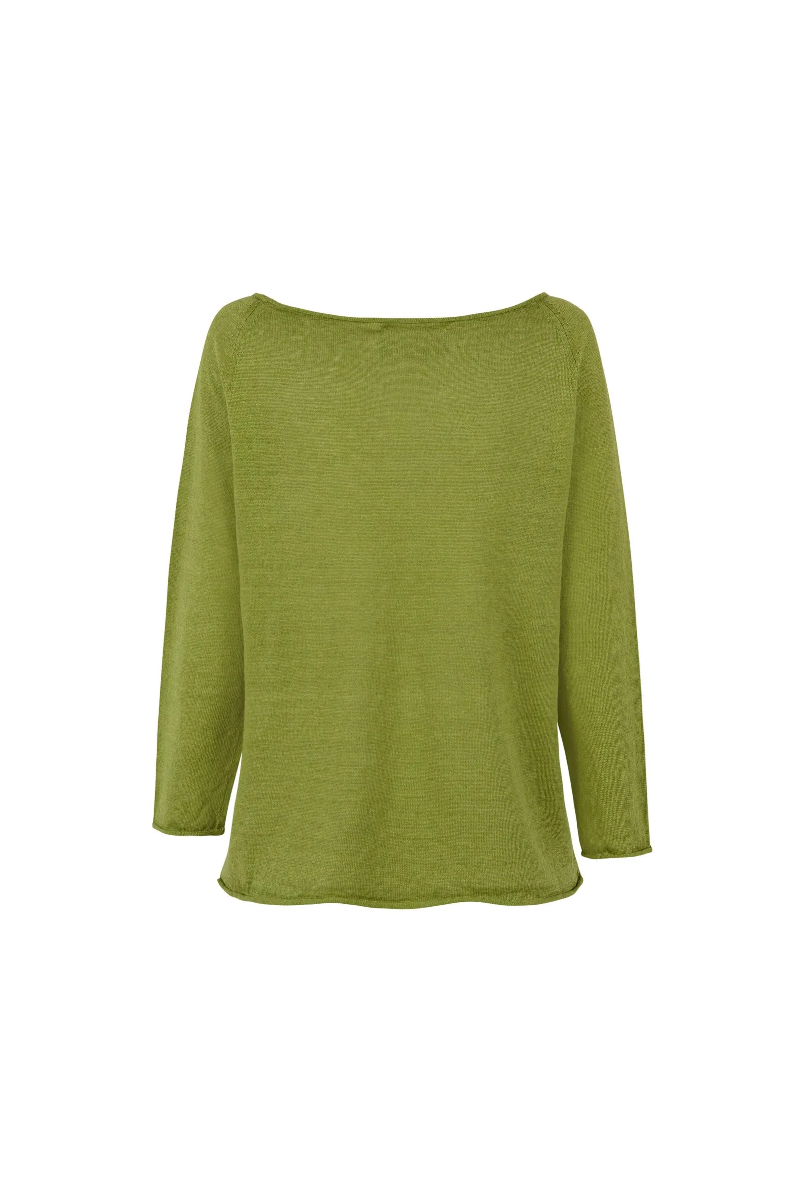 Rinen, green linen knit jumper