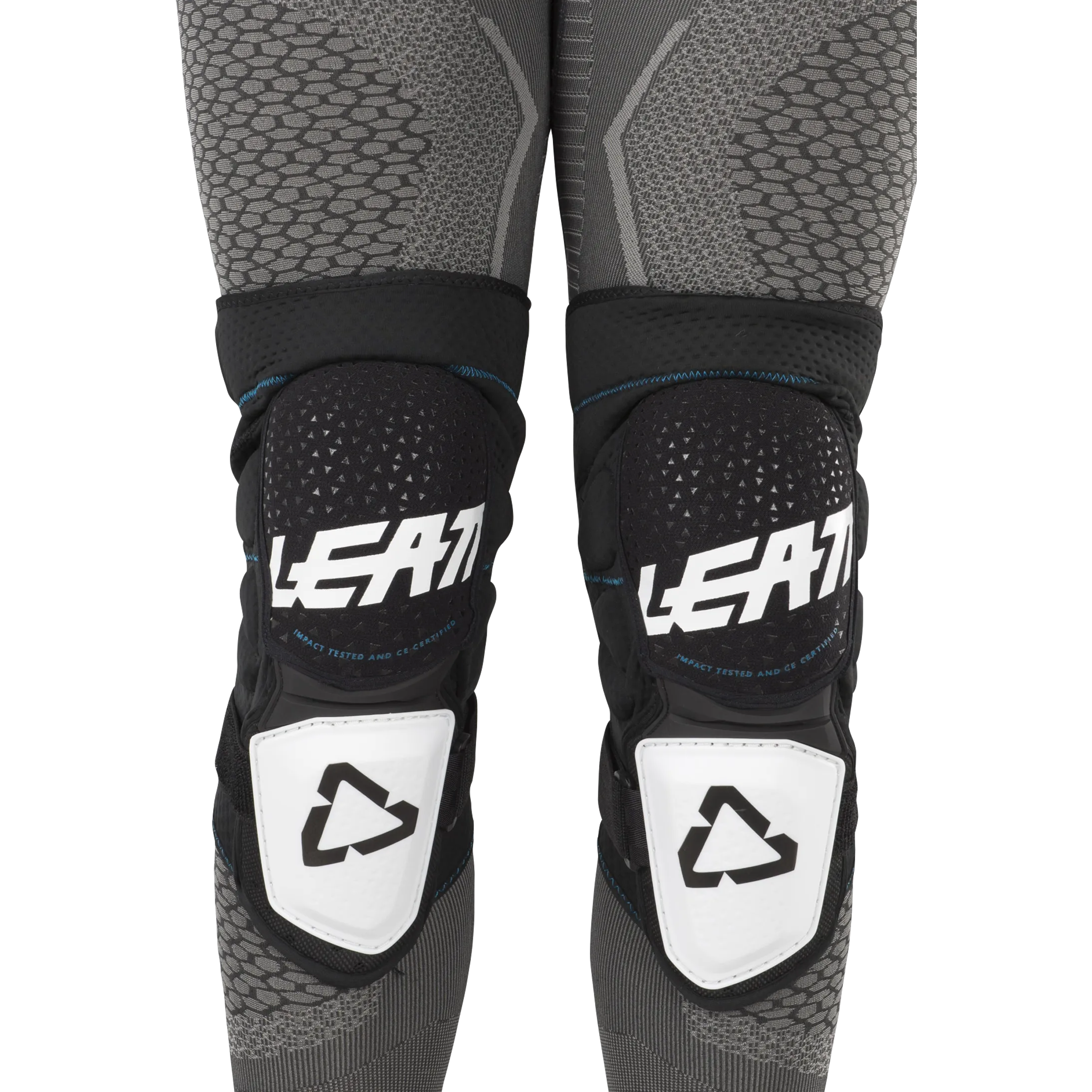 RODILLERAS LEATT 3DF HYBRID BLANCONEGRO