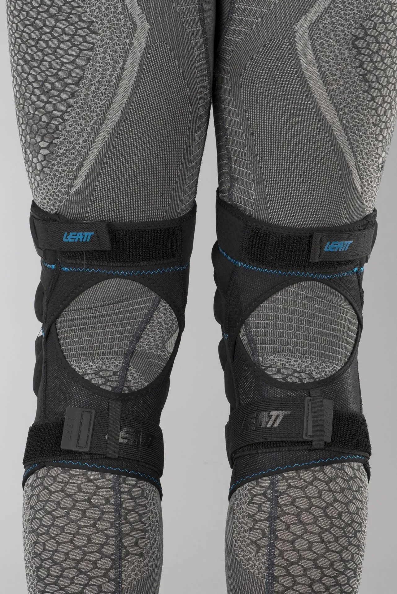RODILLERAS LEATT 3DF HYBRID BLANCONEGRO