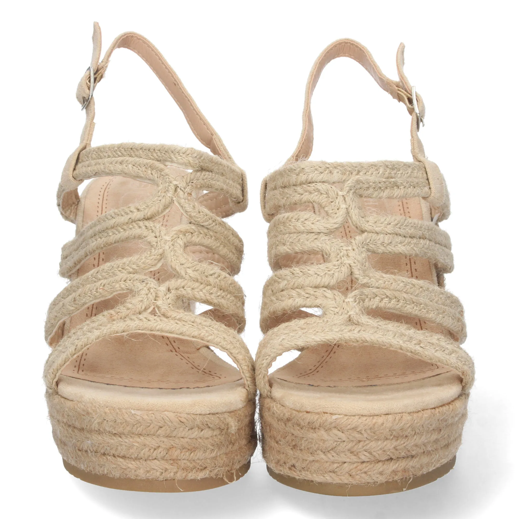 SANDALIA CUñA BUYA  BEIGE