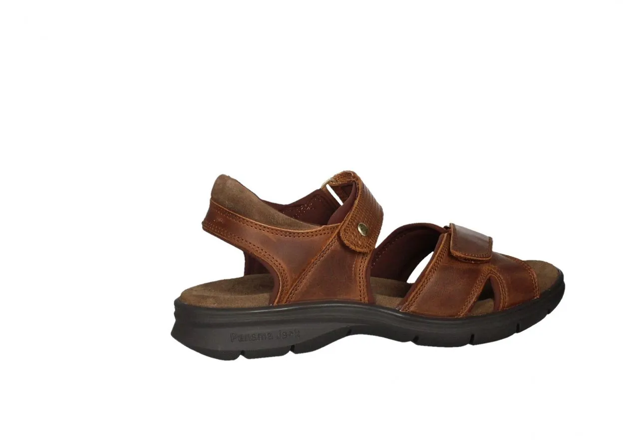 Sandalia Piel Cuero Velcro Pala y Velcro Empeine Picado