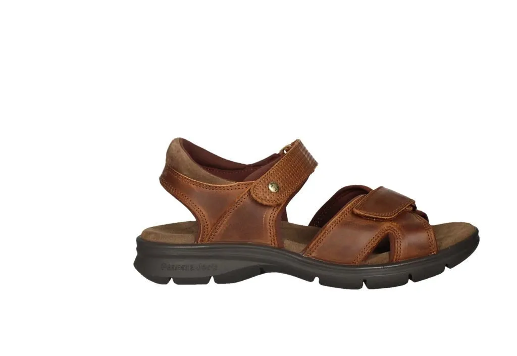 Sandalia Piel Cuero Velcro Pala y Velcro Empeine Picado