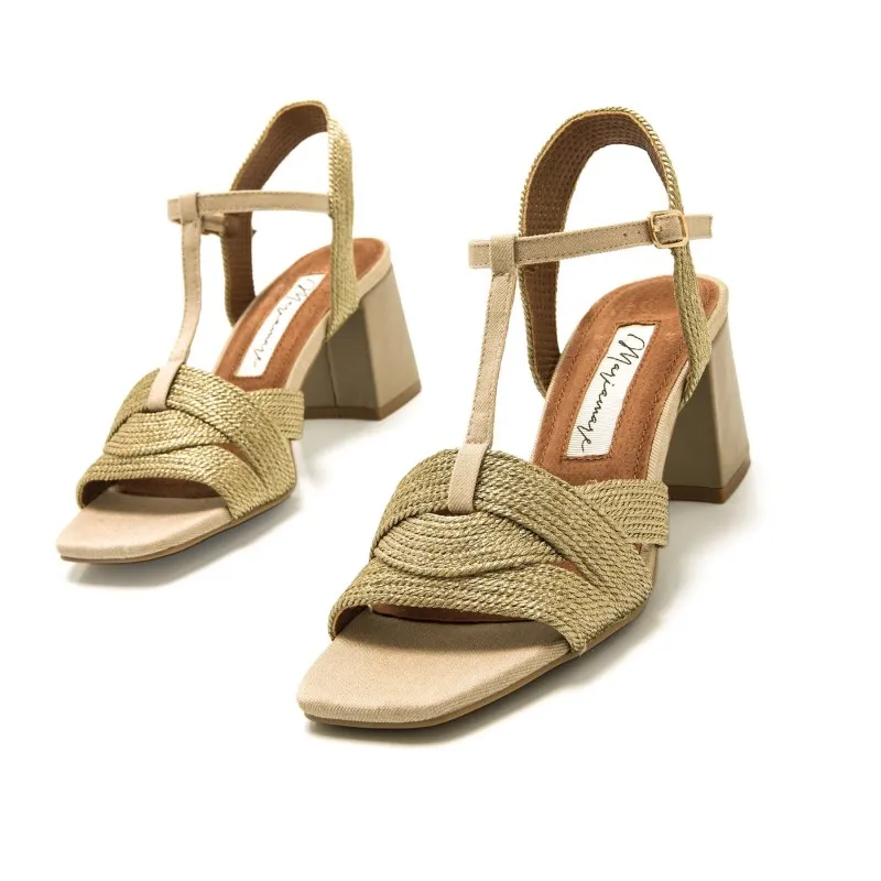 Sandalias Casual de Mujer MARIAMARE 68455 Oro 57213