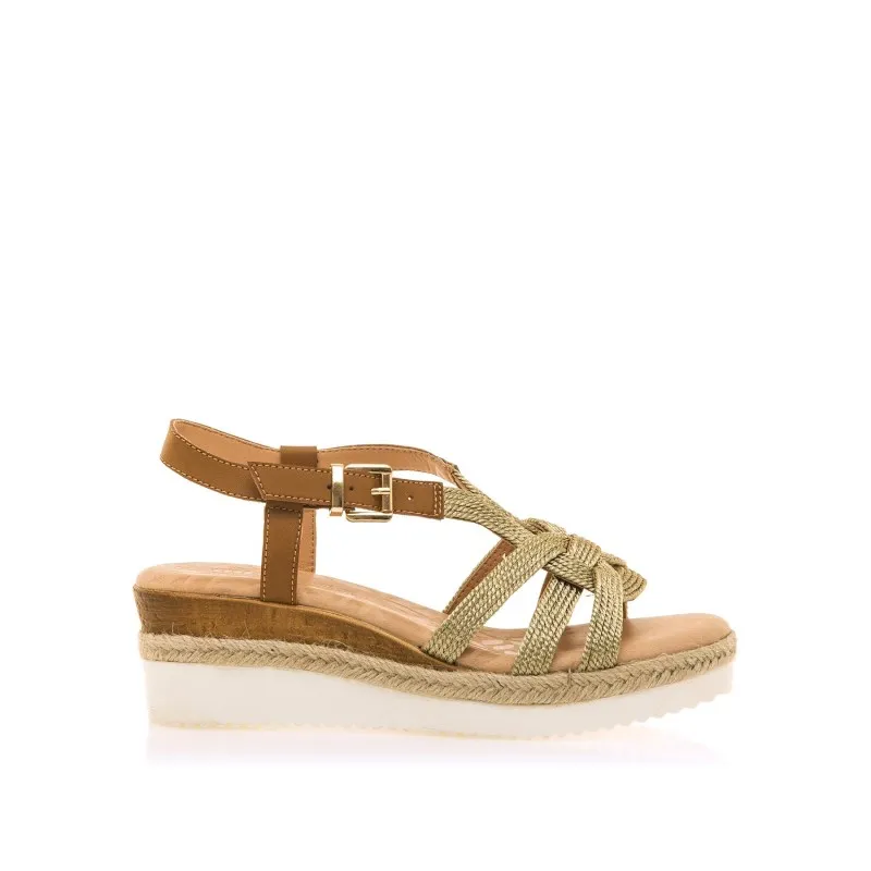 Sandalias Casual de Mujer MTNG ELIF Oro 56924