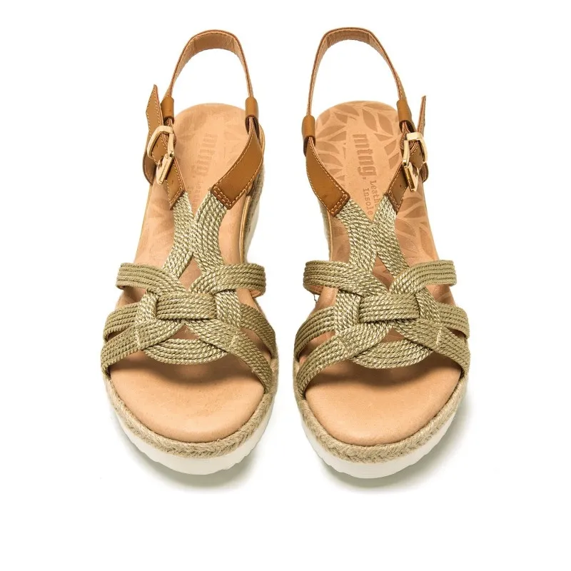 Sandalias Casual de Mujer MTNG ELIF Oro 56924
