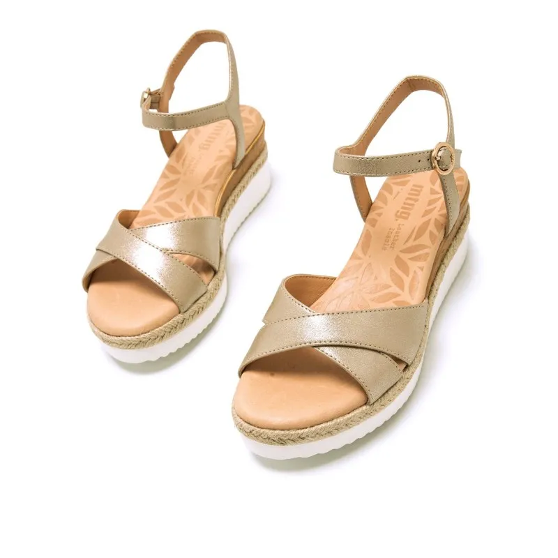 Sandalias Casual de Mujer MTNG ELIF Oro 56930
