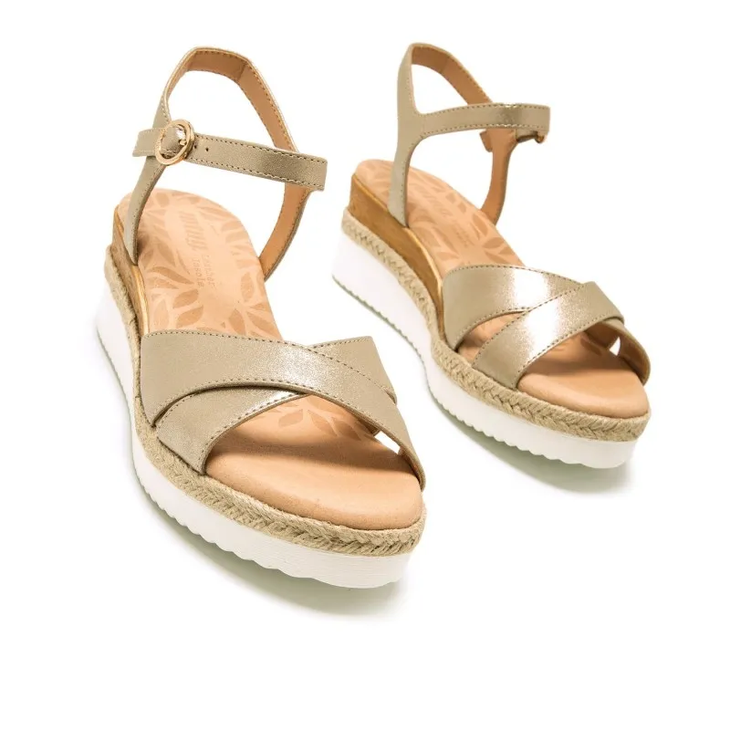 Sandalias Casual de Mujer MTNG ELIF Oro 56930