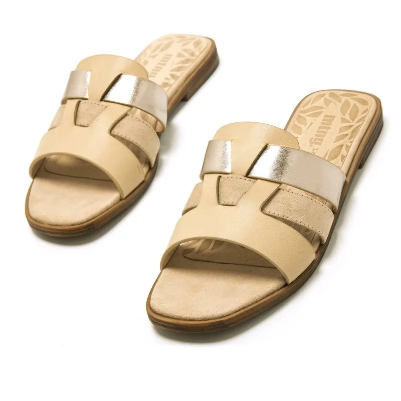 Sandalias Casual de Mujer MTNG JULIE Oro 56974