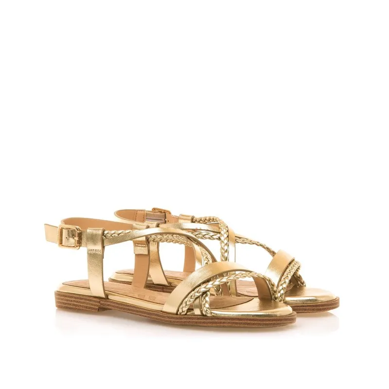 Sandalias Casual de Mujer MTNG MARIA Oro 57518